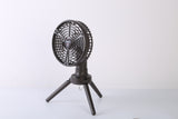 1Pc 10400mah Portable Camping Fan With LED Light Rechargeable Tripod Tent Hanging Fan Lantern Portable Foldable Oscillating Table Fan With 3 Brightness 4 Speeds