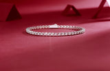 @BuyMartianJewelry | Starlight Mosan-Style Diamond Bracelet – S925 Sterling Silver Tennis Bracelet | Luxury Fashion Jewelry