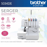 Brother 1034DX 3 or 4 Thread Serger with LED Lighting, Easy Threading & Accessory Feet | NEW IN BOX