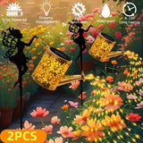 @MaxGardenGalax | 2PCS Solar Garden Decorative Lamp, Outdoor Landscape Lamp, Torch Lamp, Outdoor Lighting Lamp, Party Atmosphere Lamp, Fairy Lamp, Suitable For Gardens, Parks, Commercial Streets, Holiday Gifts.