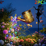 @MaxGardenGalax | 2PCS Solar Garden Decorative Lamp, Outdoor Landscape Lamp, Torch Lamp, Outdoor Lighting Lamp, Party Atmosphere Lamp, Fairy Lamp, Suitable For Gardens, Parks, Commercial Streets, Holiday Gifts.