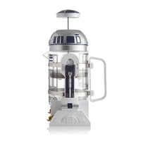 @BuyMartianHome May The 4th Be w/ U Robot French Press Coffee Pot (960 ML) | Hand Coffee Maker + Stainless Steel Frame Glass Pot | 24cm | Great Gift for Coffee + Tea Lovers