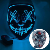 Your Fave Cosplay Merch | @BuyMartian 3-Mode LED Light Up Glow & Go Purge "Stitches" Neon Halloween Mask Costume (3 Options)