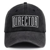 2pcs Director Filmmaker Hats For Women and Men, Adjustable Embroidered Wash Cotton Baseball Cap