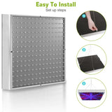 @MaxGardenGalax | Full Spectrum 225 LED Grow Light Panel for Indoor Plants, Seed Starting, Succulents, Herbs, Vegetables, and Flowering Plants