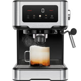 Chefman CraftBrew Espresso Machine 15-Bar w/ Steam Wand | Latte & Cappuccino Maker w/ Touch Controls – Stainless Steel