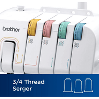 Brother 1034DX 3 or 4 Thread Serger with LED Lighting, Easy Threading & Accessory Feet | NEW IN BOX