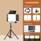 11-Inch LED Fill Light for Live Streaming, Video Recording, Makeup Content & Product Photography | Remote Control Creator Studio Lamp
