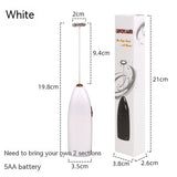 Electric Milk Frother Handheld | Battery Powered Coffee Foam Maker | Mini Whisk for Lattes, Matcha, Protein & Creamer