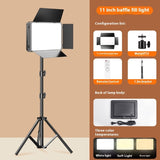 11-Inch LED Fill Light for Live Streaming, Video Recording, Makeup Content & Product Photography | Remote Control Creator Studio Lamp