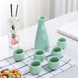 For Wine Lovers | @BuyMartianHome Ancient Style Japanese Ceramic Sake Set | Traditional Single-Cup Spirits Set