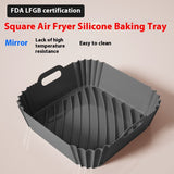 @BuyMartianHome | Food Grade Silicone Air Fryer Baking Tray - Non-Stick, Reusable, and Heat Resistant