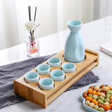 For Wine Lovers | @BuyMartianHome Ancient Style Japanese Ceramic Sake Set | Traditional Single-Cup Spirits Set