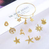 200Pcs Gold Charms Bulk Antique Gold Charms For Jewelry Making Charm Bracelet Necklace Earrings DIY Craft Making