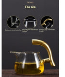 For Tea Lovers | @BuyMartian Modern Martian Retro Luxury Gold Dragos Tea Maker | Heat-resistant Glass Automatic Tea Set | Bionic Smooth Pour Spout | Elegant Tea Home Decor (Serves 4) | Great Gift