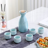 For Wine Lovers | @BuyMartianHome Ancient Style Japanese Ceramic Sake Set | Traditional Single-Cup Spirits Set