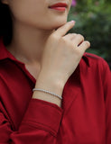 @BuyMartianJewelry | Starlight Mosan-Style Diamond Bracelet – S925 Sterling Silver Tennis Bracelet | Luxury Fashion Jewelry