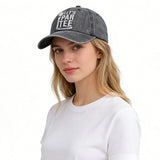 2pcs Golf Gifts Hats Par Tee Hats For Men and Women, Adjustable Embroidered Wash Cotton Unisex Baseball Cap