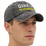 Pickleball Hat For Men Women, Adjustable Embroidered Wash Cotton Unisex Baseball Cap