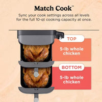 Ninja DoubleStack XL 2-Basket Air Fryer with 10 QT Capacity & 6-in-1 Functionality | NEW IN BOX