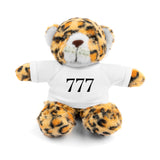 Your Fave Travel Merch | 777 Angel Number Travel Plushie w/ White Tee (Various Animals To Choose From)