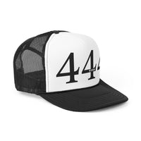 Your Fave Travel Merch | 444 Angel Number "Wisdom" Trucker Cap (Adjustable + Breathable Mesh Back)