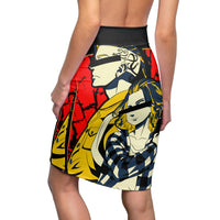 Buy Martian Merch ™ | Anime 001 Women's Pencil Skirt (Spandex)