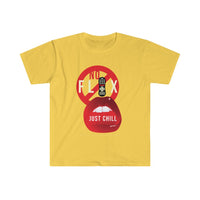 Buy Martian Merch ™ | No Flix Just Chill Unisex Soft T-Shirt