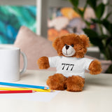 Your Fave Travel Merch | 777 Angel Number Travel Plushie w/ White Tee (Various Animals To Choose From)