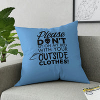 Soft Broadcloth Display Art | A Side : Outside Clothes | B Side :  Gothalina (Light Blue)