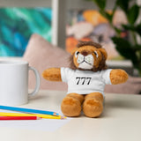 Your Fave Travel Merch | 777 Angel Number Travel Plushie w/ White Tee (Various Animals To Choose From)