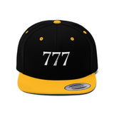 Your Fave Travel Merch | 777 Angel Number "Divine Completion" Hat (Various Colors) | Snapback Closure