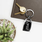 Your Fave Travel Merch | 23|47 Angel Number "Clear Intention" Key Ring