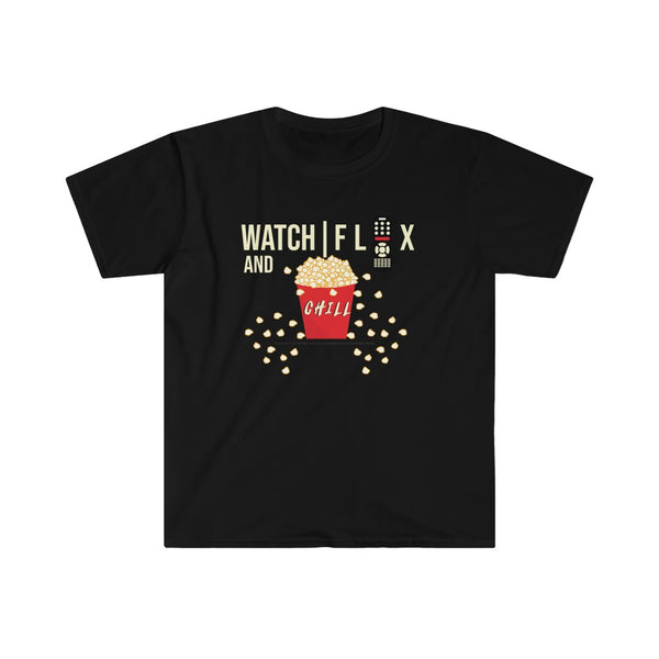 Buy Martian Merch ™ | Watch Flix & Chill Unisex Soft T-Shirt