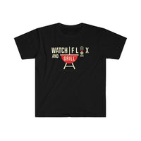 Buy Martian Merch ™ | Watch Flix & Grill Unisex Soft T-Shirt