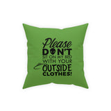 Soft Broadcloth Display Art | A Side : Outside Clothes | B Side : Gothalina (Lime Green)