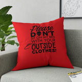 Soft Broadcloth Display Art | A Side : Outside Clothes | B Side :  Gothalina (Red)