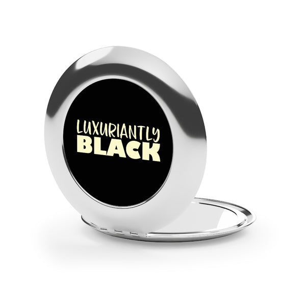 Buy Martian Merch ™ | Luxuriantly Black ™ (Feminine) Compact Travel Mirror | Legacy-Minded Individual ™