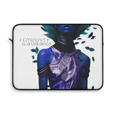 Buy Martian Merch ™ | "Femininity Is A Balance..." Laptop Sleeve (Azul)