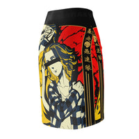 Buy Martian Merch ™ | Anime 001 Women's Pencil Skirt (Spandex)