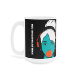 Buy Martian Merch ™ | Mona Marlowe MARTIAN MUSIC™ Ceramic Mug (11oz\15oz\20oz) | The Saucy Martian™