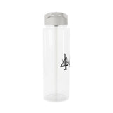 Your Fave Travel Merch | 444 Angel Number "Wisdom" Shatter-Resistant BPA-Free Water Bottle + Straw (Biodegradeable)