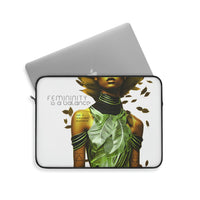 Buy Martian Merch ™ | "Femininity Is A Balance..." Laptop Sleeve (Dorada)