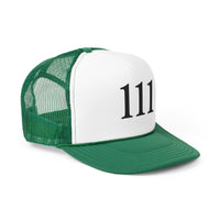 Your Fave Travel Merch | 111 Angel Number Trucker Cap (Adjustable + Breathable Mesh Back)