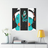 The Saucy Martian™ | Music Fan Version | Water-Resistant Acrylic Triptych (Installation Screws Included)