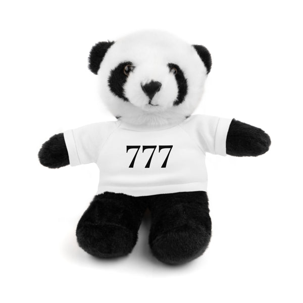 Your Fave Travel Merch | 777 Angel Number Travel Plushie w/ White Tee (Various Animals To Choose From)