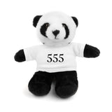 Your Fave Travel Merch | 555 Angel Number Travel Plushie w/ White Tee (Various Animals To Choose From)