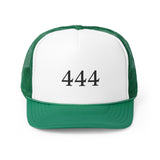 Your Fave Travel Merch | 444 Angel Number Trucker Cap (Adjustable + Breathable Mesh Back)